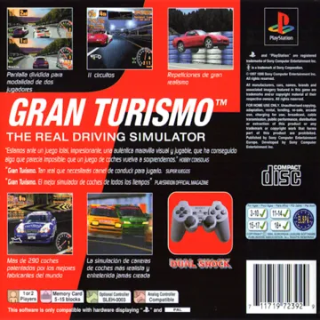 Gran Turismo (US) box cover back